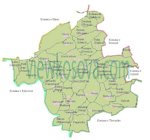 Historic locality map for Malisheva